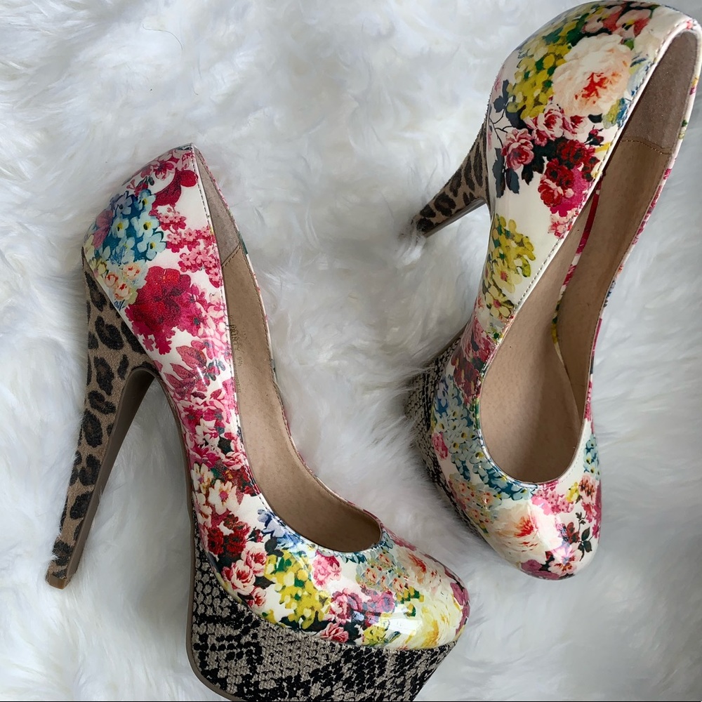 Beautiful floral heels